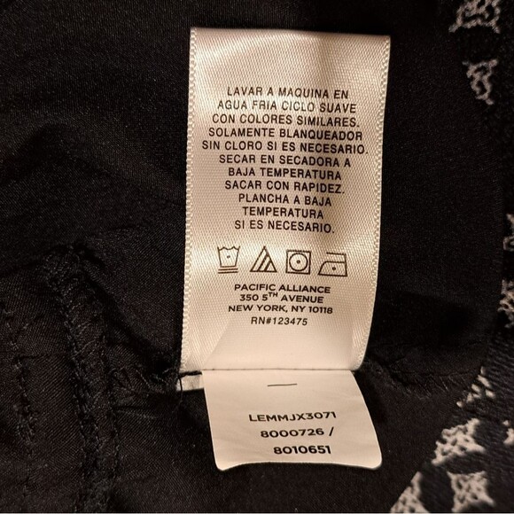 Libby Edelman sleeveless peasant top blouse tiered ruffles foral black size XL - Picture 3 of 7